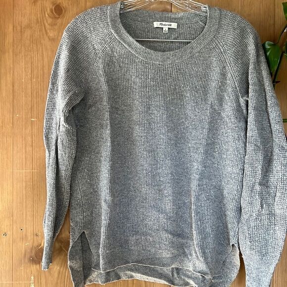 Madewell Sweaters - Madewell Waffle Knit Merino Alpaca Sweater Size S